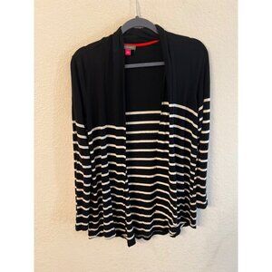 Vince Camuto black & white open cardigan women size small